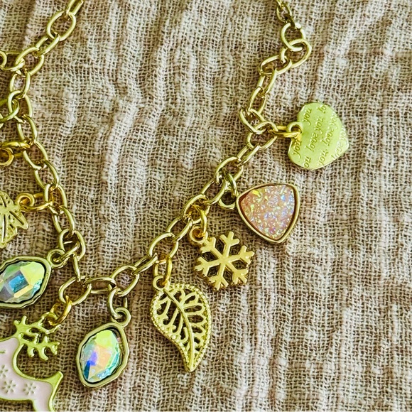 2/$10 Gold Charm Bracelet with Colorful Accents - Picture 5 of 5